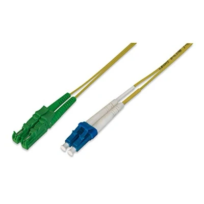 Afbeelding van LWL OS2 Singlemode glasvezel Patchkabel, E2000 (8 APC) / LC (UPC) 3 M Netwerkkabel Computerkabel Kabel