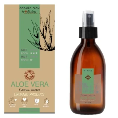 Afbeelding van blauw &amp; marineblauw Bretania Biologische Aloë Vera Spray 250 ml Verzachtende en hydraterende gezichtsbehandeling S.O.S. Na zon Aftershave Haarverzorging, veelkleurig, verpakking van 1