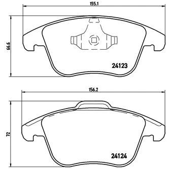 Afbeelding van Brembo Remblokset P 44 020