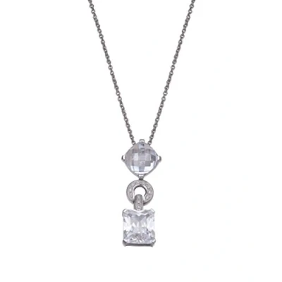 Afbeelding van Orphelia Hanger + Ketting Clear Zirconium Octagon ZH 4536