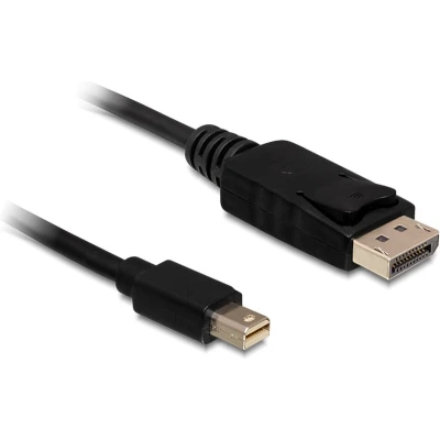 Afbeelding van Mini DisplayPort kabel versie 1.2 (4K 60 Hz) / zwart 1 meter