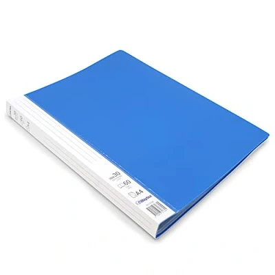 Afbeelding van Waytex 931332B Documentenbescherming, A4, 60 pagina&#039;s, premium polypropyleen, ondoorzichtig, identificeerbaar, 30 transparante hoesjes, blauw