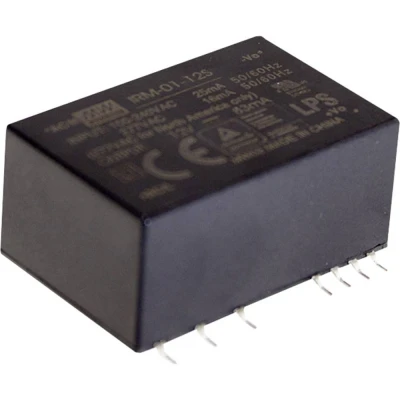 Afbeelding van Mean Well IRM 01 12S AC/DC printnetvoeding 12 V/DC 83 mA 1 W