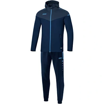 Afbeelding van Trainingspak polyester met kap Champ 2.0 Marine/donker blau/hemelsblauw / 4XL