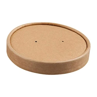 Afbeelding van Colpac Recyclable Kraft Microwavable Soup Cup Lids 450ml / 16oz (Pack of 500)