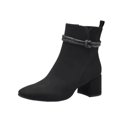 Afbeelding van MARCO TOZZI Dames Bootie Zip+Slip 2 25389 43 Enkellaarzen, zwart, 37 EU