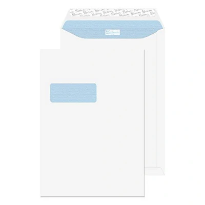 Afbeelding van Blake Office B4 352 x 250 mm 120 g/m² Peel &amp; Seal Pocket Standaard Vensterenveloppen (38116) Ultra White Wave, verpakking van
