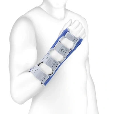 Afbeelding van Bauerfeind ManuLoc Rhizo Polsbrace 1 Links Grijs Long