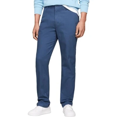 Afbeelding van Tommy Hilfiger Heren Mercer Essential Twill Chino Geweven Broek, Blauw, 32W/28L, Egeïsche Zee, 32W / 28L
