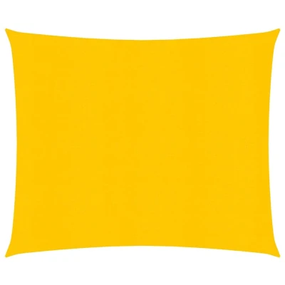 Afbeelding van VidaXL Zonnezeil 160 g/m² vierkant 4x4 m HDPE geel