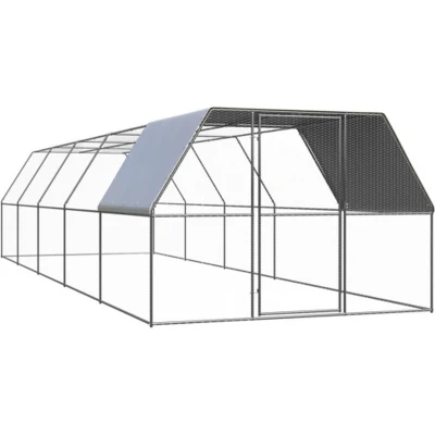Afbeelding van vidaXL Kippenhok 3x10x2 m gegalvaniseerd staal