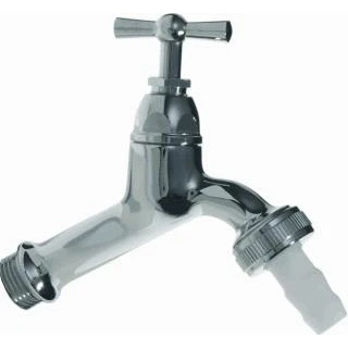 Afbeelding van VSH tapkraan NEN krukbediend 1/2&quot; verchroomd met slangtule 3/4&quot;