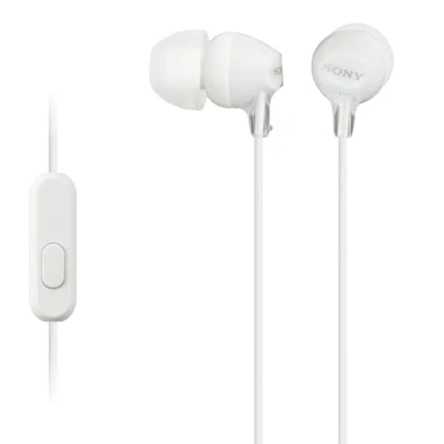 Afbeelding van Sony MDR EX15APW In ear oordopjes met mic. Wit