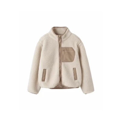 Afbeelding van NAME IT Fleece jas &#039;NKNMATTIA&#039; beige / camel