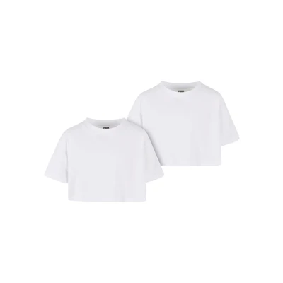 Afbeelding van Urban Classics Short Kimono 2PACK Tshirt basic voor kinderen, Maat: 122/128, white
