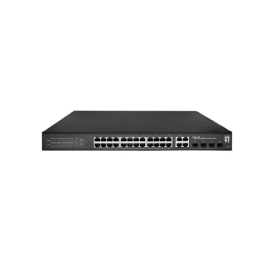 Afbeelding van LevelOne GES 2128P netwerk switch Managed L2 Gigabit Ethernet (10/100/1000) Power over (PoE