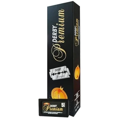 Afbeelding van Derby double edge scheermesjes Premium 100 stuks