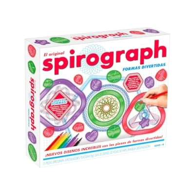 Afbeelding van Party town Spirograph Grappige vormen, viltstiften voor kinderen, tekenset, knutselset meisjes van 8 jaar, knutselen kinderen jaar