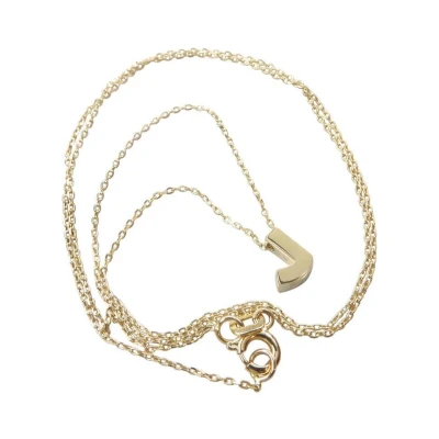Afbeelding van Gouden ketting met J hanger