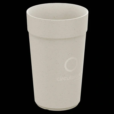 Afbeelding van Kunststof koffiebeker Circulware 40cl Beige