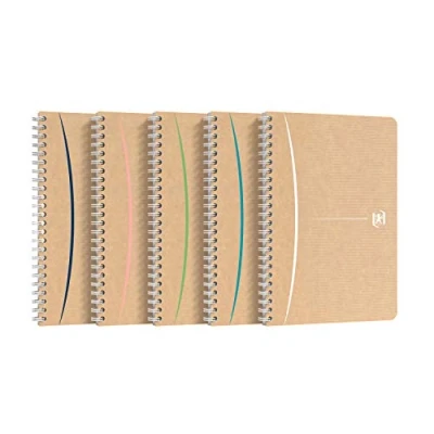Afbeelding van Touareg Notitieboek, A5, 100 stuks, 50 vellen, gerecycled, 90 g/m², geruit, 5 x cm, 10 stuks