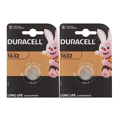 Afbeelding van 2 x Duracell 1632 (2 blisters van 1 batterij) batterijen (CR1632)