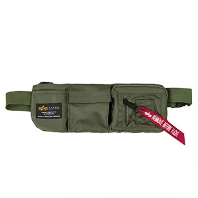 Afbeelding van Alpha Industries CREW Utility BAG Unisex Heuptas, Maat: One Size, Sage green