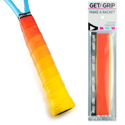 Afbeelding van GET A Grip Aangepaste Tennisracket Tape Antislip/Sneldrogende Tennis Overgrip Voorgesneden Padel Racket met Afwerkingstape (Game, Sunset, Match, 1 Grip)