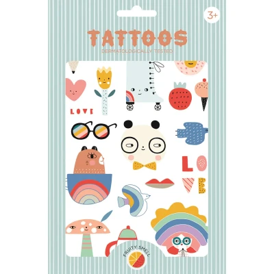 Afbeelding van Petit monkey tattoos panda love