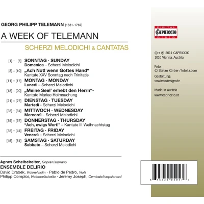 Afbeelding van Ensemble Delirio A Week Of Telemann (CD)