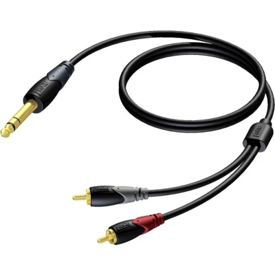 Afbeelding van Procab CLA719 6,35mm Jack Tulp stereo audio kabel 3 meter