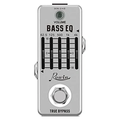 Afbeelding van Rowin Bass EQ Pedaal 5 Band Equalizer Pedalen Voor Gitaar Met Mini Size True Bypass