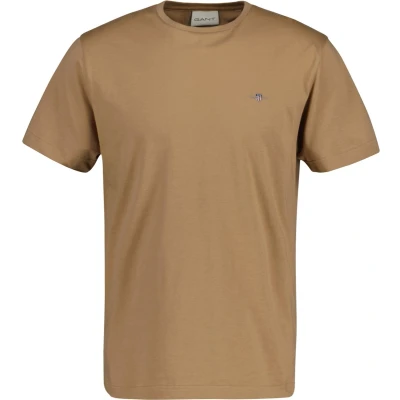 Afbeelding van GANT REG Shield Tshirt basic, Heren, Maat: XXL, Khaki