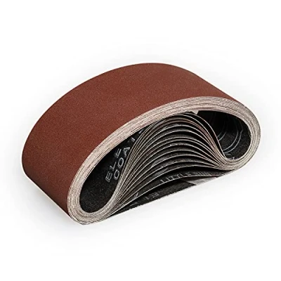 Afbeelding van Sruhrak 75 X 457 MM Schuurbanden, Korrel 400, Schuurband voor het Slijpen Polijsten en Ontroesten, Geschikt Bandschuurmachine 457X75(15 Stuks)