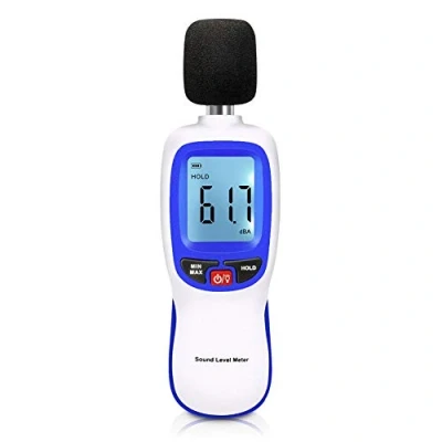 Afbeelding van Geluidsniveaumeter, draagbare digitale geluidsniveaumeter voor geluidsmeting, 30 130 dba decibel meetapparaat, dB meetapparaat controle, geluidskwaliteit