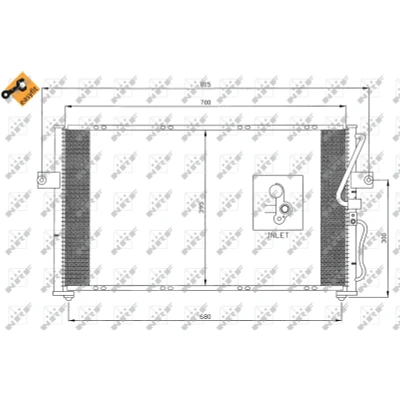 Afbeelding van Condensor, airconditioning NRF 35396