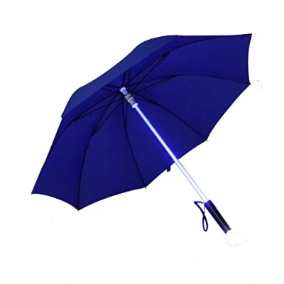 Afbeelding van Mode 7 Kleur Veranderende LED Licht Lichtzwaard Paraplu Reisaccessoire, Blauw, Medium, Modern