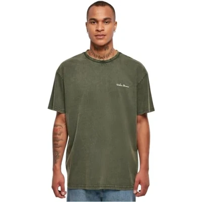 Afbeelding van Urban Classics Small Embroidery Tshirt basic, Heren, Maat: Large, Bottlegreen