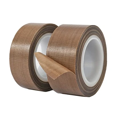 Afbeelding van Qrity 2 stuks hoge temperatuur tape 20 mm x 10 m, PTFE tape, Teflon plakband, dikte 0,18 mm, voor vacuümsealer, hand of impulsafdichter, hittebestendig tot 300 ℃