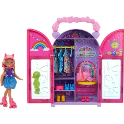 Afbeelding van Barbie Chelsea Kledingkast Pop en speelset