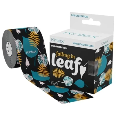 Afbeelding van Kintex kinesiologie Tape Design Edition, 5 cm x m, huidvriendelijke en waterdichte tape, fysiotape, medische sporttape (vallen in blad)