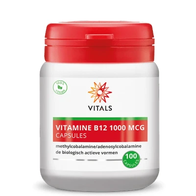 Afbeelding van Gratis Verzending: 2x Vitals B12 1000 Mcg 100 capsules