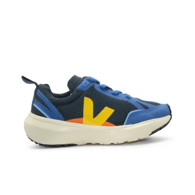 Afbeelding van Veja Small Canary Light Unisex Sneakers laag voor kinderen, Maat: 30, Nautico/tonic Textiel/ synthetisch