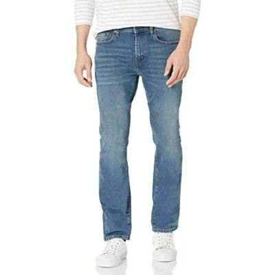 Afbeelding van Amazon Essentials Men&#039;s Bootcut jeans met slanke pasvorm, Medium blauw Vintage, 31W / 32L