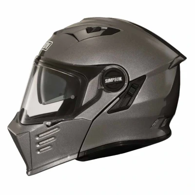 Afbeelding van Simpson Darksome Solid 06 Helm, grijs, afmeting M voor man