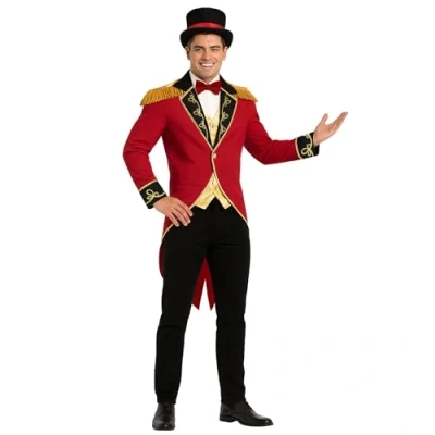 Afbeelding van Fun Shack kostuum circusdirecteur heren, circus dompteur mannen, carnavalskostuum circus, rokken heren XL