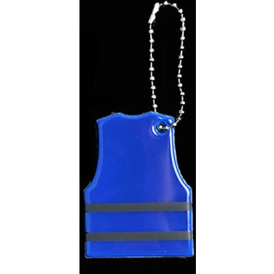 Afbeelding van Reflecterende sleutelhanger 1 stuks Hesje Blauw