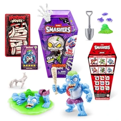 Afbeelding van Smashers Horror House by ZURU Interactief speelgoed, verzamelspeelgoed voor kinderen en jongens, medium (30 cm) (zombie)