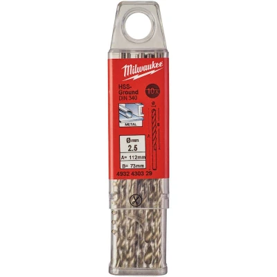 Afbeelding van Metaalboor Hss G Lang 2,5 X 95 Mm (10 Stuks)