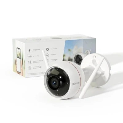 Afbeelding van EZVIZ Buiten WiFi Bewakingscamera met AI menselijke detectie, 30m kleuren nachtzicht alarmsirene, IP67 waterdicht, twee weg audio, C3W Pro 4MP